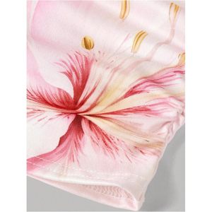 FOXA Girl's Strapless Chiffon 2-Piece <b>Set</b> Floral Crop Top & Bodycon Maxi Skirt Breathable Summer Outfit - Product Image 3