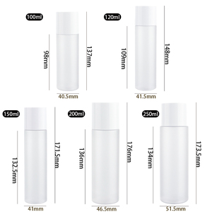 Flacon de toner en plastique PET givré avec bouchon à vis 100ml 120ml 150ml 200ml 250ml Emballage cosmétique Impression sur soie Étiquette personnalisée - Product Image 3