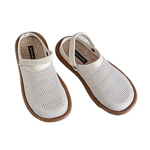 Sandalias de Lino de Verano para Mujer - Zapatos con Suela Blanda, Punta Cubierta, Mules Transpirables de Malla Exterior, Modelo Ho916 - Product Image 5