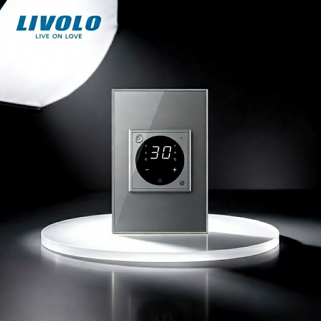 LIVOLO Smart Matter Thermostat Switch for Electric Floor Heating Air Conditioner HVAC Controller with External Sensor