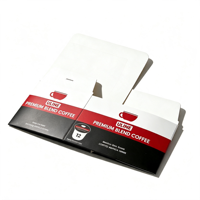 Boîtes en papier personnalisées avec bande détachable pour un ouverture facile, papier couché 350 g/m², boîte d'emballage pour capsules de café K Cup, emballage cadeau
