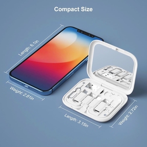Cable de Carga USB Multifuncional 6 en 1 Yoosure OEM con Adaptador de Tipo-C a 3.5mm, Revestimiento de TPE Ecológico y Caja de Almacenamiento - Product Image 3