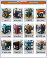 Inverter 1KW mesin las bensin Arc 160A Generator AC kecil mesin 4-tak 380V/400V Generator bensin terukur mesin las