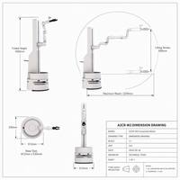 Nuevo Robot Colaborativo Hirobot A2CR-W3 de Material Compuesto Metálico, Motor PLC, Software Personalizable, Entrada AC220V 310W, Caja de Engranajes Industrial