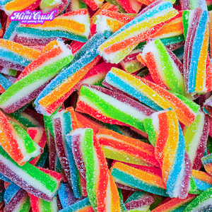 Dulces Halal de Alta Calidad al por Mayor, Caramelos de Goma Suaves y Masticables con Forma de Arcoíris Colorido, Bolsa de Dulces con Etiqueta Privada - Product Image 1