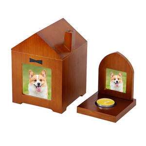 <span class=keywords><strong>Urna</strong></span> Conmemorativa para Mascotas, Hecha a Mano con Madera, Biodegradable, Ecológica, Duradera, para Perros y Gatos, con Tapa Grande y <span class=keywords><strong>Marco</strong></span> para Foto - Product Image 2