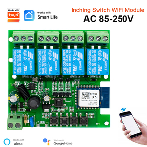 Interruptor de Luz Inteligente Wifi Tuya Smart Life de 85-250V, 4 Canales, Receptor RF433, Relés de 10A, Compatible con Alexa y Google Assistant - Product Image 2