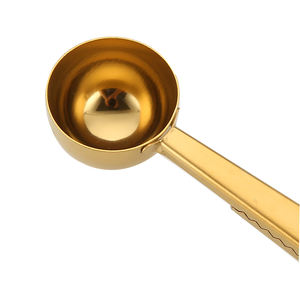 ช้อนตักชา/กาแฟ สแตนเลส 2-in-1 พร้อมคลิปหนีบถุง ขายดี ช้อนตักกาแฟอเนกประสงค์พร้อมคลิป - Product Image 3