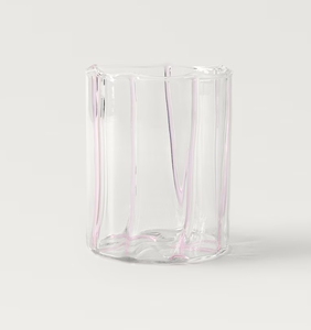 Tazza in Vetro Borosilicato Personalizzata OEM all'Ingrosso, Bicchiere Creativo con Strisce Colorate, Tazza Unica per Birra - Product Image 5