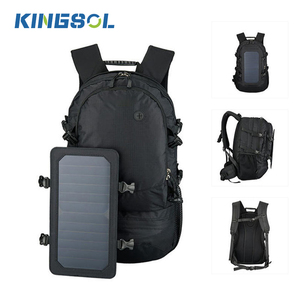 KINGSOL Outdoor Emergency Disaster Prevention Solar <b>Backpack</b> With AC Outlet for Outdoor Travel Hiking Camping Power Bank Charger - Product Image 5