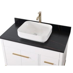 <span class=keywords><strong>Mobile</strong></span> <span class=keywords><strong>Bagno</strong></span> Moderno Contemporaneo in Legno da 36 Pollici, Ecologico e Durevole, di Lusso, con Lavabo e Top in Pietra - Product Image 6