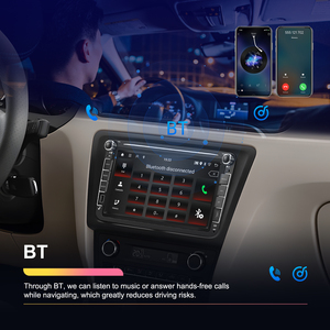 Radio Estéreo para Auto Podofo de 8'' con 2+64GB, Android, Doble DIN, CarPlay, Android Auto, GPS, WiFi, FM, RDS, EQ para VW/SAGITAR/JAT - Product Image 3