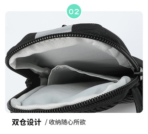 Custom Unisex Waterproof Oxford <b>Tablet</b> Armband <b>Bag</b> for Night Running Fitness Fashion Stylish Wrist Jogging Arm <b>Bag</b> Compatible - Product Image 3
