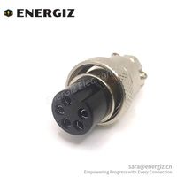 Conector de cable recto hembra GX16 Conectores circulares de enchufe de aviación de 5 pines Categoría de producto