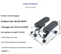 Alat Olahraga Rumah Harga Terbaik, Stepper Senyap dengan Monitor, Mini Fitness Stepper Air Walker, Stepper Duduk untuk Dijual