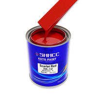 SHHCC Auto 2K rouge écarlate résine acrylique bonbons voiture finition peinture haute Concentration liquide revêtement pulvérisation Application