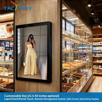 Écran d'affichage numérique LCD 43 pouces avec CMS gratuit, affichage publicitaire mural intérieur, signalisation numérique Android pour café et restaurant