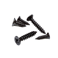 Vis autotaraudeuses à tête fraisée plate Phillips en acier noir M1.2 M1.4 M1.6 M1.7 M2 M2.2 M2.3 M2.5 M2.6 M3 M3.5 M4 M5