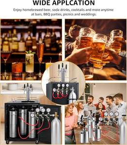 Regolatore di CO2 per Torre di Birra a Tre Rubinetti, Erogatore CGA-320, Regolatore per Bombola CO2, Regolatore di Gas per Feste e Matrimoni - Product Image 6