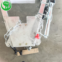Chariot de restauration mobile, remorque de restauration rapide avec structure en acier inoxydable, conception à 4 roues pour les collations, les bonbons, les chips, usage commercial en Chine