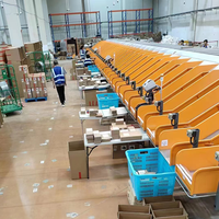 Trieur à courroies croisées Truelisort, centre d'exécution des commandes e-commerce, adaptation intelligente, économie de main-d'œuvre, compatibilité multi-tailles