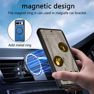 Étui de Téléphone Professionnel Mince en Cuir PU et TPU Magnétique Doux au Toucher Compatible avec la Recharge Sans Fil pour Google <span class=keywords><strong>Pixel</strong></span> <span class=keywords><strong>6</strong></span> 7 Pro - Product Image 4