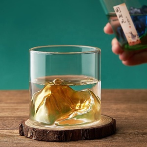 Vaso de Agua de Vidrio de Borosilicato de Diseño Novedoso 2026, Resistente a Altas Temperaturas, Vaso Japonés Guanshan, Vaso <span class=keywords><strong>Fujiyama</strong></span>, Jarra de Whisky de Vidrio - Product Image 5