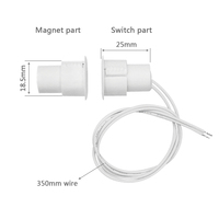 Sensor Magnético para Alarma de Intrusión, Contactos Magnéticos, 1 Unidad, 2 Unidades