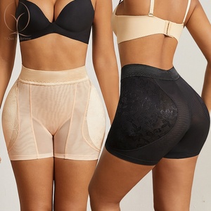 Venta al por mayor Plump entrepierna aumento entrepierna tonificación malla de encaje Leggings Control de barriga cintura alta vientre succión Butt Lift Pants - Product Image 1