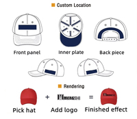 Logo personnalisé 6 panneaux chapeau ajusté à haute couronne imperméable à l'eau découpé au laser capuchon perforé trou percé bord plat 100% polyester commun