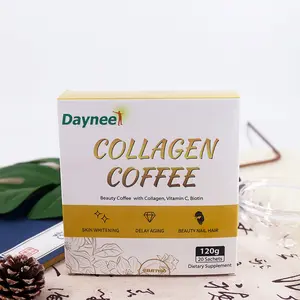 Aangepaste Oploskoffie Afslankende Koffie Met Collageen Bevat Krachtige Antioxidanten Collageen Koffiechocolade