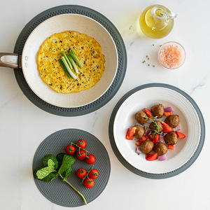 Ensemble de 3 dessous-de-plat en silicone anti-dérapant et résistant à la chaleur, imperméable et isolant thermiquement - Product Image 6