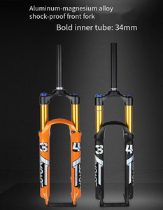 Suspensión WAKE de 26/27 pulgadas, horquilla delantera de <span class=keywords><strong>bicicleta</strong></span> MTB de aleación de magnesio de 5/29 pulgadas, horquilla de resorte amortiguadora neumática <span class=keywords><strong>para</strong></span> bicicletas de carretera - Product Image 6