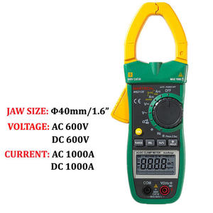 Multímetro Digital de Pinza MS2138, Medidor de Voltaje y Corriente CA/CC, 4000 Lecturas, Herramientas de Medición Eléctrica - Product Image 2