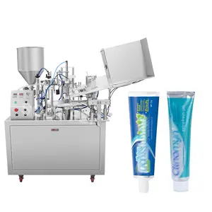CE certified automatic rotary ultrasonic gel toothpaste soft tubes filling and sealing machine
