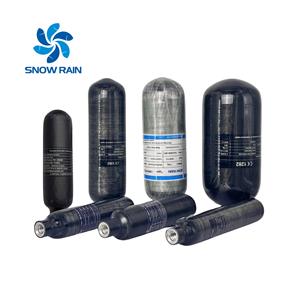 Tanque de Fibra de Carbono de 1.1l 1.12l, Material Compuesto, Tanque de Aire de Fibra de Carbono Pcp 300bar CE, Tanque de Aire de Fibra de Carbono para <span class=keywords><strong>Paintball</strong></span> - Product Image 1