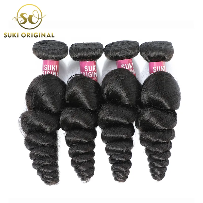 Buy Bulk Human Hair Weaves For Sale Loose Wave Weaving Black Hair Weave Bundles Style