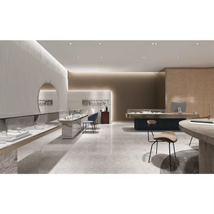 <span class=keywords><strong>Comptoir</strong></span> de présentation de bijoux moderne en aluminium avec vitrine en verre pour petite boutique de détail - Product Image 2