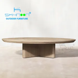 현대 디자인 방수 옥외 목제 옆 테이블 고품질 티크 식탁 새로운 디자인 옥외 커피용 탁자 (TK004)