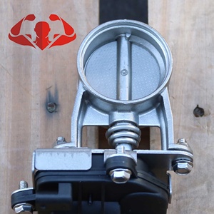 Titanio personalizado 2 "2,5" 3 "3,5" 4 "Válvula de corte de control de escape Válvula de corte Válvula de cierre de escape eléctrica de titanio - Product Image 6