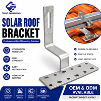 Support de fixation de panneau solaire en aluminium réglable pour toit en tuiles, accessoires du système de montage de panneaux photovoltaïques sur toit