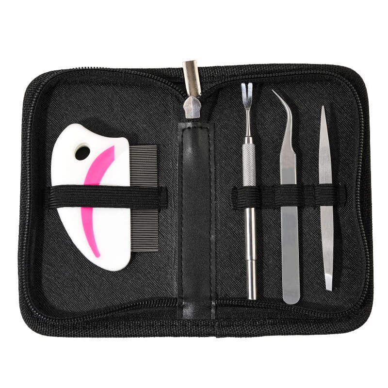 4 pcs White Leather bag