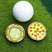 Outil de lecture créatif en forme de tarte pour le putting de golf, avec niveau à bulle et marqueur de balle pour un alignement de haute précision