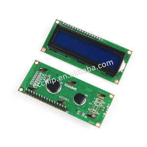 LCD1602A <strong>LCD</strong> Display Screen 5V Blue Screen 3.3V Yellow-Green Gray Screen with Soldered Pin Headers and IIC/I2C LCD1602 <strong>Module</strong> - Product Image 2