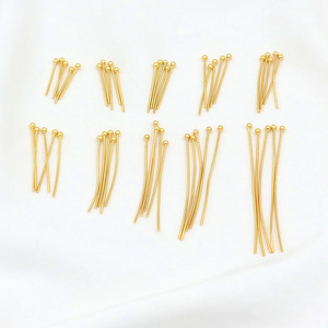 Color-preserving 18k gold 0.7mm thick ball <b>needle</b>, round-tipped <b>needle</b>, <b>bead</b> <b>needle</b> for DIY pearl bracelets and necklaces. - Product Image 3