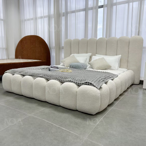 <span class=keywords><strong>Letto</strong></span> <span class=keywords><strong>Matrimoniale</strong></span> NOVA Rivestito in Tessuto Cremoso Effetto Lana d'Agnello, Moderno <span class=keywords><strong>Letto</strong></span> King Size <span class=keywords><strong>con</strong></span> Contenitore, Mobili per Camera da <span class=keywords><strong>Letto</strong></span>, Strutture <span class=keywords><strong>Letto</strong></span> Queen Size in Legno - Product Image 5