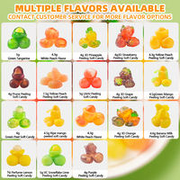 Individueel verpakte 3D fruitvormige gummy snoepjes, transparante zachte gelei snoepjes, gemengde kauwsnoepjes, groothandel