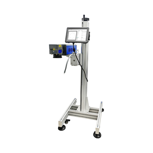 Industrial Fiber Laser Coder for Serial Number Logo Barcode Date Code Printing