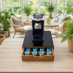 Cajón de Almacenamiento para Cápsulas de Café de Bambú, Cajón para Cápsulas de Café K-Cup para la Barra de Café o la Encimera de la Cocina - Product Image 6