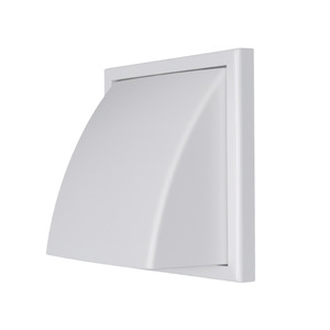 Hefengxing Wall Mount Air Vent Valve White ABS Plastic Exhaust Fan Hood For Outdoor Ventilation - Product Image 1